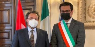 Il console generale di Turchia a Milano in visita a Palazzo Trissino