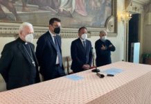 Ex studentato S. Marco a Vicenza concorre a finanziamenti Pnrr per accoglienza: Rucco, Tosetto e mons. Pizziol e Miola annunciano accordo Ex studentato S.Marco: mons. Pizziol, Rucco, Tosetto e mons. Miola annunciano accordo per fondi PNRR