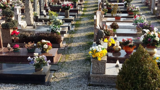 Uno dei cimiteri suburbani di Vicenza