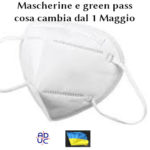 Mascherine e green pass, Aduc: cosa cambia dal 1° maggio Mascherine