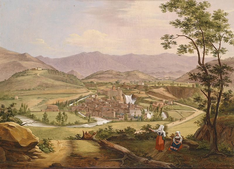 Isola del Liri/di Sora in una riproduzione del XIX secolo.