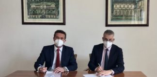 Cassa Centrale Banca e SVT (Società Vicentina Trasporti) siglano un accordo per un finanziamento di 10 milioni di euro Christian Travaglia (Cassa Centrale Banca) e Franco Ettore Viola (SVT)