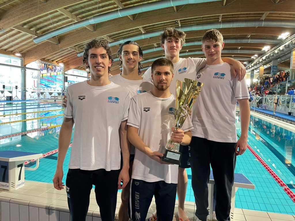 I campioni di A2 della Leosport Creazzo ai campionati italiani di nuoto a Riccione