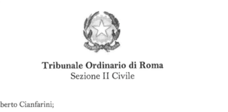FIR, Tribunale di Roma riammette alle istanze per “violazioni massive” i risparmiatori che avevano presentato istanze “errate” per il forfettario? Indennizzo Fir, frontespizione della sentenza di riammissione a procedura per violazioni massive