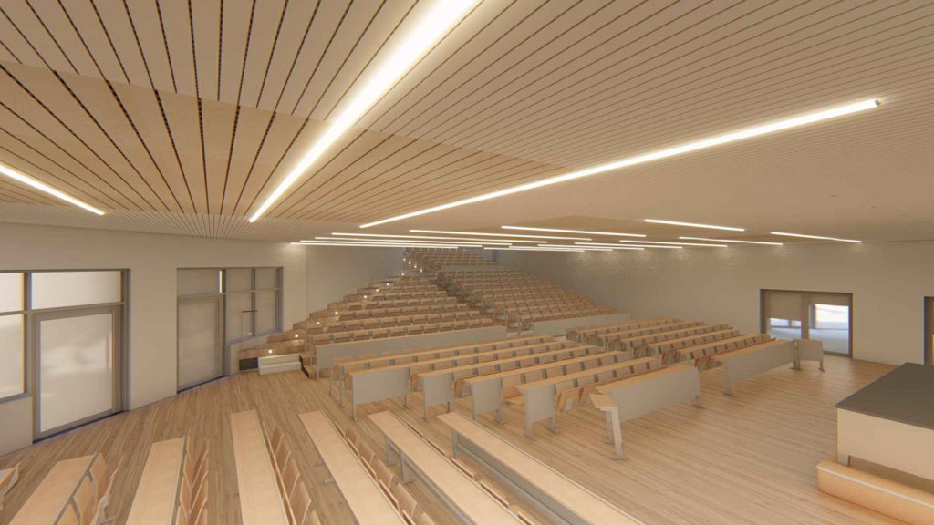 Istituto superiore Canova, nuova aula magna rendering