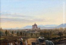 Il legame secolare che unisce il Circeo alla Polonia attraverso il Principe Poniatowski Circeo ottocentesco. Franz Ludwig Catel. Veduta dalla Costa Domizia con i Popolani in primo piano.