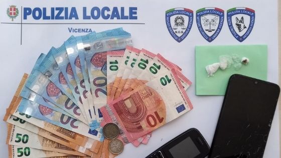 Controlli antidroga della Polizia locale di Vicenza