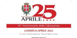 25 aprile, ritorna la cerimonia in piazza dei Signori a Vicenza: il saluto di Francesco Rucco, l’orazione di Luigi D’Agrò 25 aprile a Vicenza