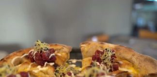 Nuvola al Prosecco, riceve i complimenti del presidente Zaia la pizza al prosecco di Mauro Pozzer alla pizzeria Alla Rotonda di Thiene