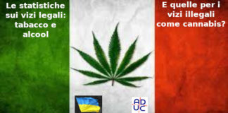 Le statistiche sui vizi legali: tabacco e alcool. François-Marie Arouet (Aduc): e quelle per i vizi illegali come cannabis? Cannabis e la battaglia dell'Aduc per la legalizzazione