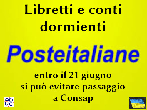 Libretti e conti BancoPosta dormienti