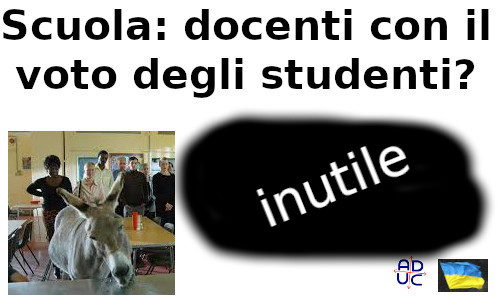 Scuola e voto ai docenti