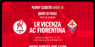 Under 16 Lr Vicenza: oggi la sfida con la Fiorentina per accedere alle semifinali Scudetto!