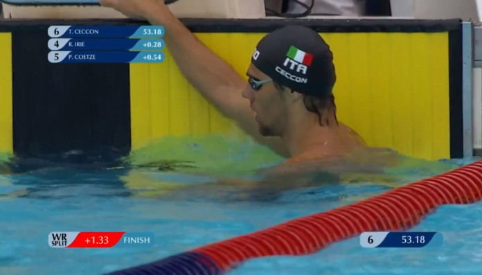 Thomas Ceccon a Barcellona, oro nei 100 dorso