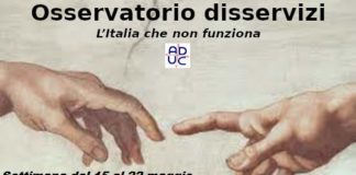 Osservatorio disservizi 15-22 Maggio. L’Italia che non funziona. Pubblica amministrazione sempre in testa e in crescita