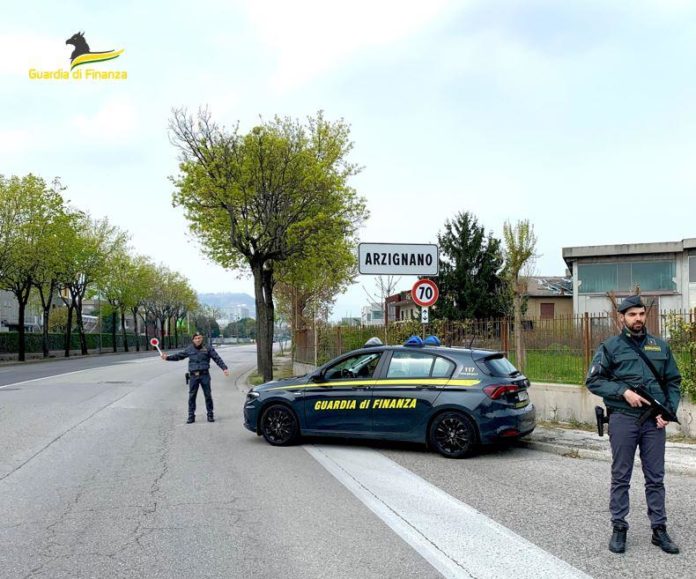 Arzignano, GdF Vicenza in azione