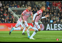 Le dichiarazioni al termine di Alessandria – LR Vicenza 0-1 di Sebastien De Maio, Francesco Baldini e Christian Maggio Alessandria - Vicenza, De Maio esulta dopo il gol della speranza