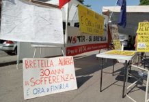 Tangenziale nord Vicenza I° stralcio I° tronco, Giovanni Rolando (Comitato dell’Albera): dalle 8 un nuovo gazebo informativo e di sollecitazione Comitato dell'Albera, Gazebo del 21 maggio