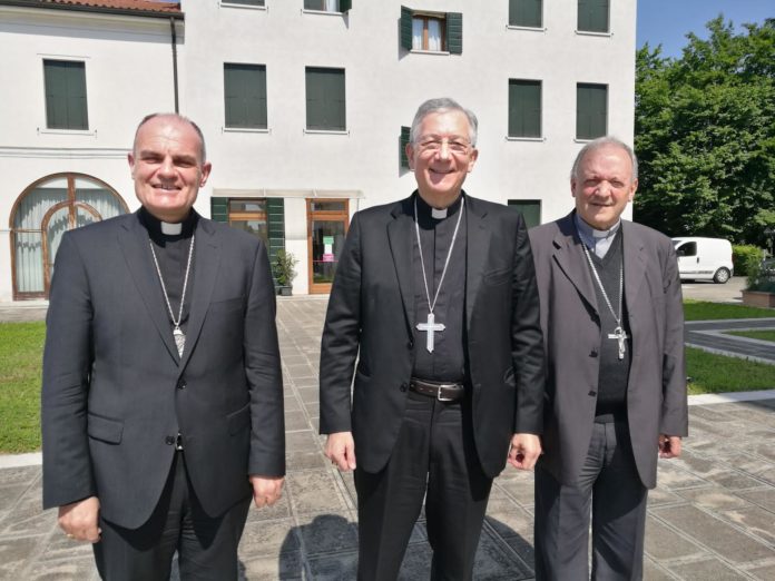 Francesco Moraglia, Ivo Muser e Giuseppe Pellegrini