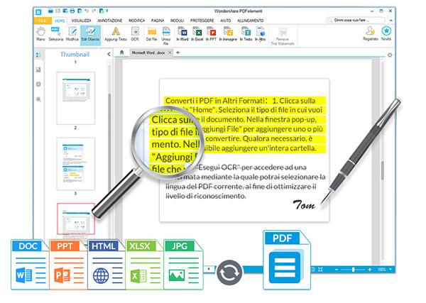 Pdf con Wondershare