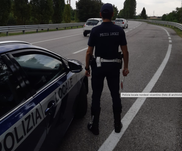 Polizia locale nordest vicentino (foto di archivio)