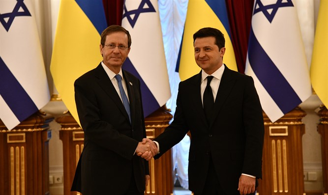 Zelensky con il Presidente di Isrele, Herzog
