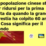 Popolazione della Cina sta per ridursi per la prima volta dopo grande carestia di 60 anni fa. Avanza l’India, cosa significa per il mondo La popolazione della Cina sta per ridursi