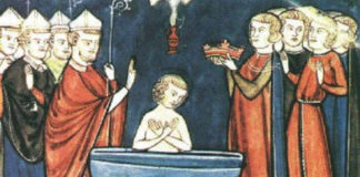 La Vicenza del passato. Dai Longobardi ai Franchi: da otto secoli la città non è più indipendente. Gaido ultimo duca è il primo conte Il battesimo del re dei Franchi Clodoveo