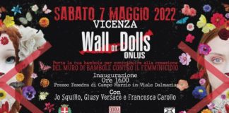 Wall of Dolls – il Muro delle bambole contro il femminicidio a Campo Marzo (VIcenza) il 7 maggio