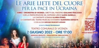Un concerto a Vicenza con e per l’Ucraina insieme ai volontari vicentini