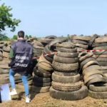 GdF Vicenza: sequestrata discarica abusiva di pneumatici. Segnalati per reati ambientali due fratelli titolari di azienda agricola di Malo Discarica abusiva di pneumatici