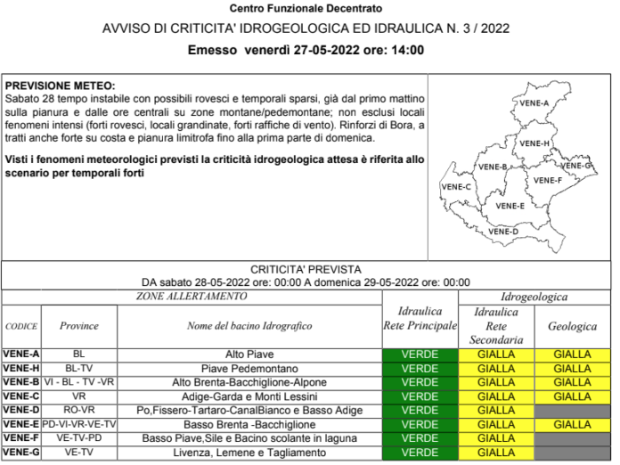 meteo veneto