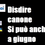 Disdire canone Rai. Aduc: si può anche a giugno