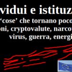 Individui e istituzioni. Sei ‘cose’ che tornano poco: migrazioni, cryptovalute, narcotraffico, virus, guerra, energia