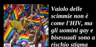Vaiolo delle scimmie non è come l’HIV, Aduc: ma gli uomini gay e bisessuali sono a rischio stigma