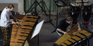 Notturni con percussioni al Chiostro di San Lorenzo a Vicenza: il 2° della OTO con quartetto percussionisti guidato da Saverio Tasca Quartetto percussionisti guidato da Saverio Tasca