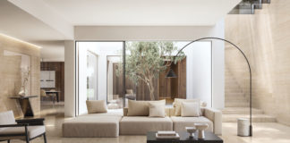 Ceramiche Refin: soluzioni in grès porcellanato per abitazioni private e il mondo del progetto dal 1962 Ceramiche Refin in beige lucido