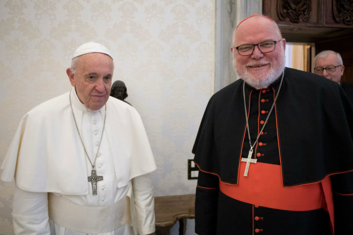 Il cardinale Marx con papa Francesco