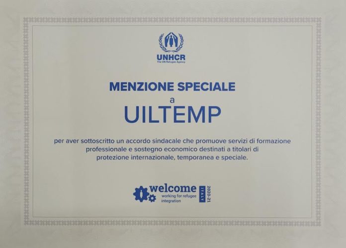 UilTemp menzione Unhcr Unhcr