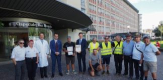 La Camminata per la solidarietà partita da Genova arriva all’ospedale San Bortolo di Vicenza camminata solidarietà