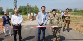 Parco della Pace di Vicenza, inaugurata la strada d’emergenza tra la caserma Del Din e Sant’Antonino parco pace vicenza