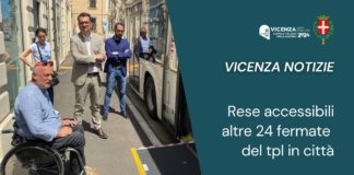 Abbattimento barriere architettoniche a Vicenza: interventi in 24 fermate Tpl con investimento di 350 mila euro. A breve lavori in altre 14 postazioni Abbattimento barriere architettoniche a Vicenza