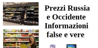 Prezzi Russia e Occidente. Informazioni false e vere