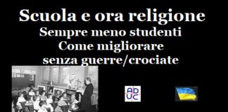 Scuola e ora religione. Sempre meno studenti. Come migliorare senza guerre/crociate