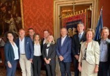 Montebello Vicentino, amministrazione comunale in visita al Consiglio Regionale montebello