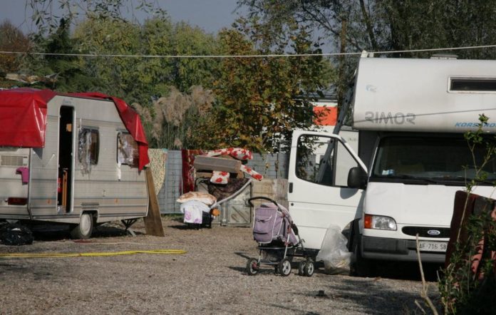 Campo Nomadi di Torri di Quartesolo (foto di Giornale di Vicenza)