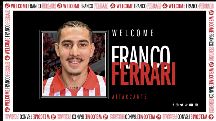 Franco Ferrari all'Lr Vicenza dalla SSC Napoli Franco Ferrari all'Lr Vicenza dalla SSC Napoli