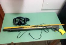 Carabinieri di Schio salvano un uomo di Santorso dal tentativo di suicidio con un fucile subacqueo dopo una lite con la moglie Fucile subacqueo sequestrato da carabinieri (immagine di repertorio)