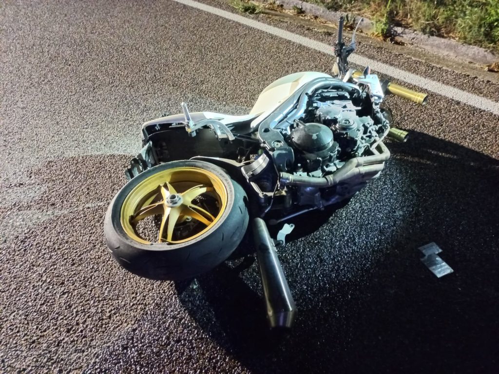 Moto sul Costo dopo incidente mortale