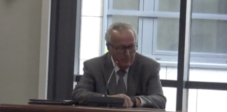 Processo d’appello BPVi 5 luglio. Angius: dopo primi allarmi situazione precipita. Gronchi: nel 2011 accenni di crisi. Entrambi: Zonin “al suo posto” Processo d'appello BPVi, Divo Gronchi (immagine della sua deposizione in I° grado)